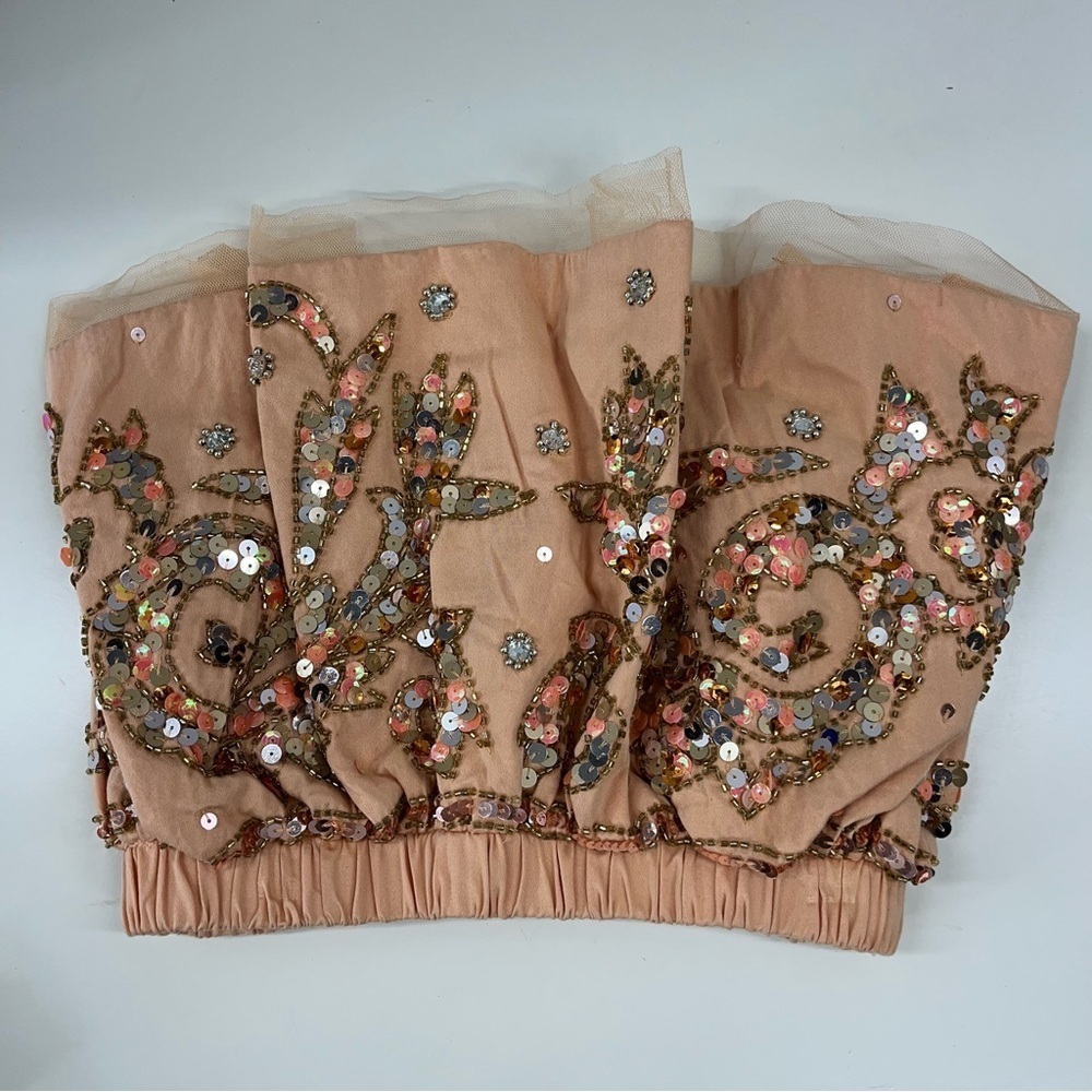 ASOS Peach Embellished Crop Top - Picture 3 of 6